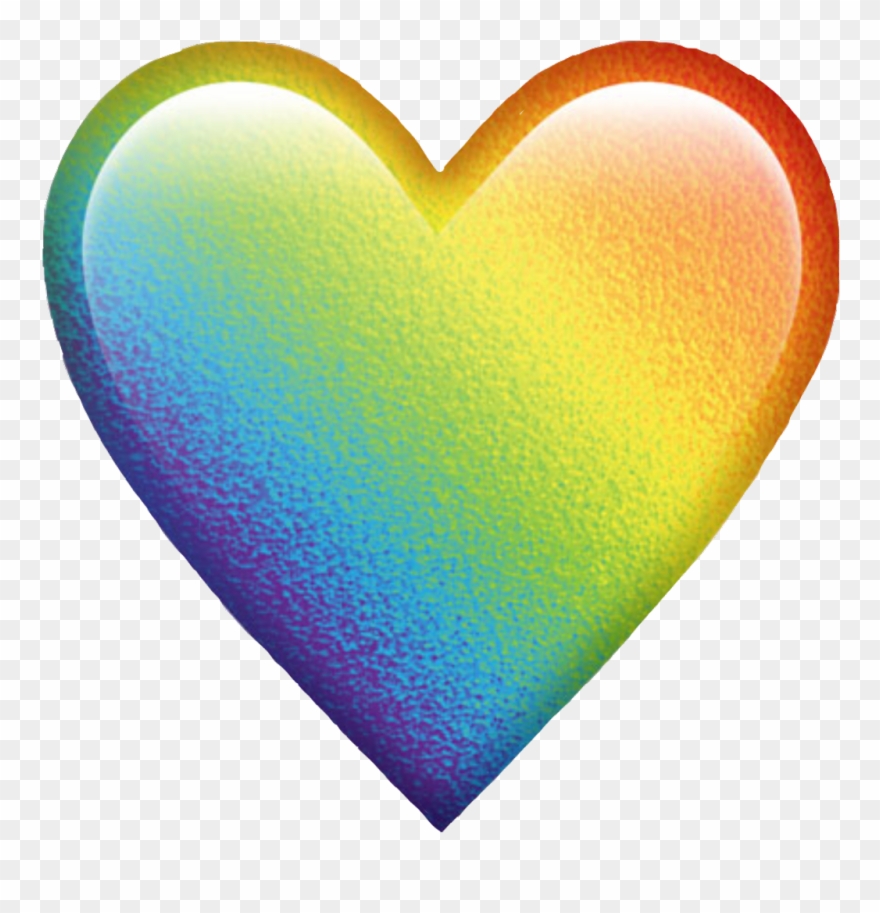 Rainbowheart Sticker - Heart Emoji Different Colors Clipart