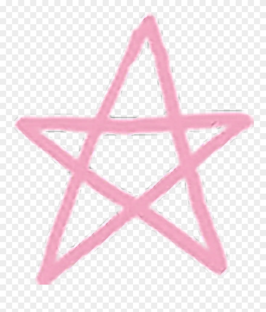 #korean #korea #kpop #png #cute #star - Five Pointed Star Clipart