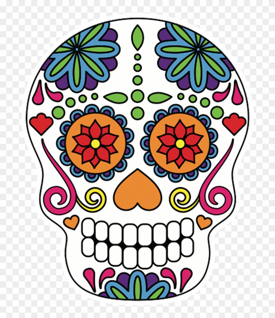 Skulls Pop Studios Props - Dessin Squelette Mexicain Couleur Clipart