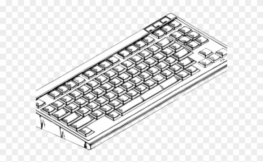 Keyboard Clipart Komputer - Computer Keyboard Clipart - Png Download