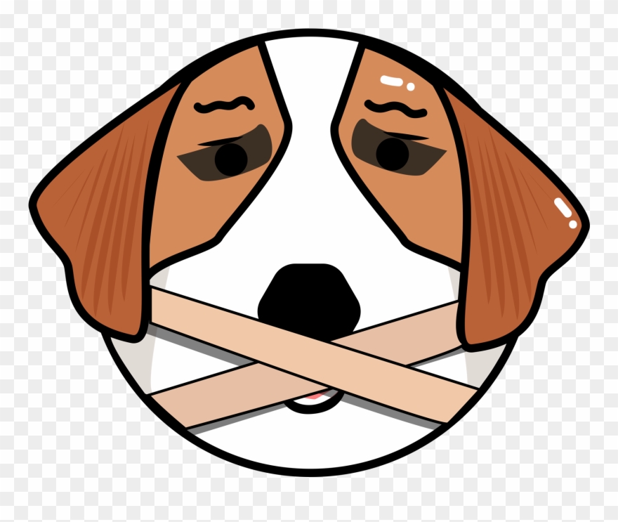 Original Vector Cartoon Dog Head Png And Image - English Foxhound Clipart