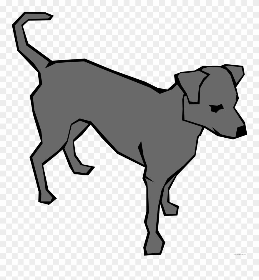 Dog Huge Animal Free Black White Clipart Images Clipartblack - Clip Art Dog - Png Download
