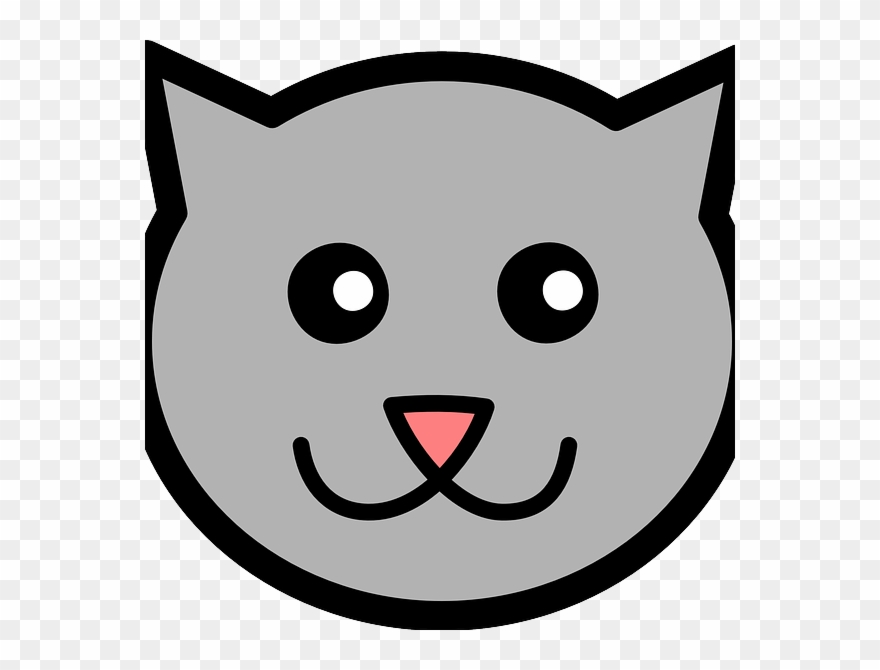 Kitten Face Clipart - Png Download