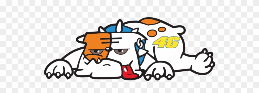 Valentino Rossi Logo Dog - Valentino Rossi The Doctor Sticker Clipart
