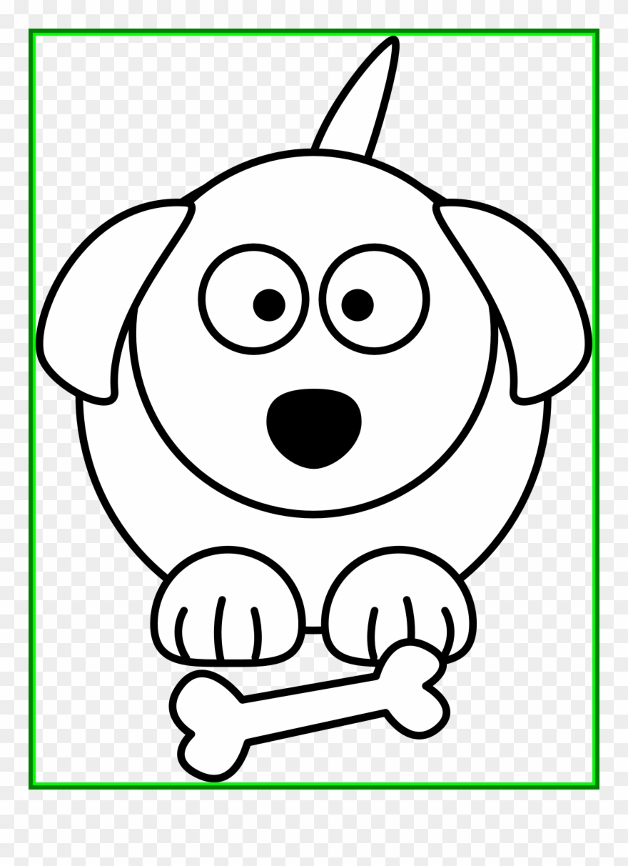 Clipart Bad Dog - Dog Cartoon Line Drawing - Png Download