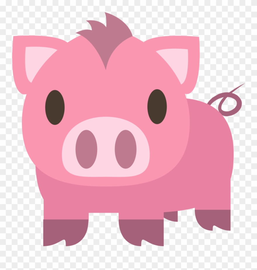Emoji Pig Clip Art - Pig With Heart Eyes - Png Download