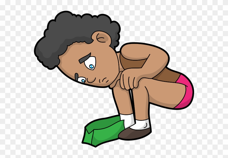 Cartoon Black Woman Looking At Her Empty Wallet - Cartoon Clipart