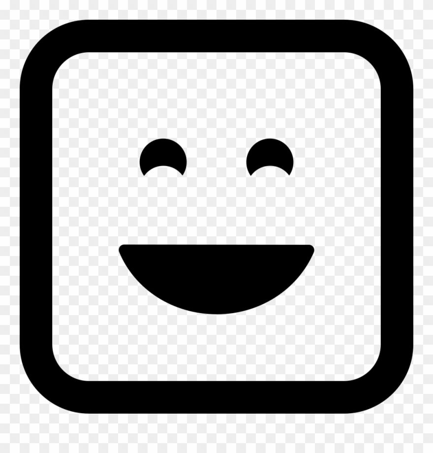 Png File - Square Smiley Face Logo Clipart