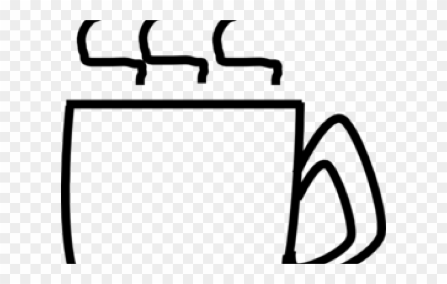Mug Clipart Line Drawing - Κοντα Στο Τζακι - Png Download