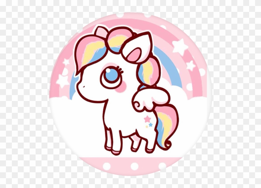 Unicorn Pop Grip - Cute Unicorn Png Clipart