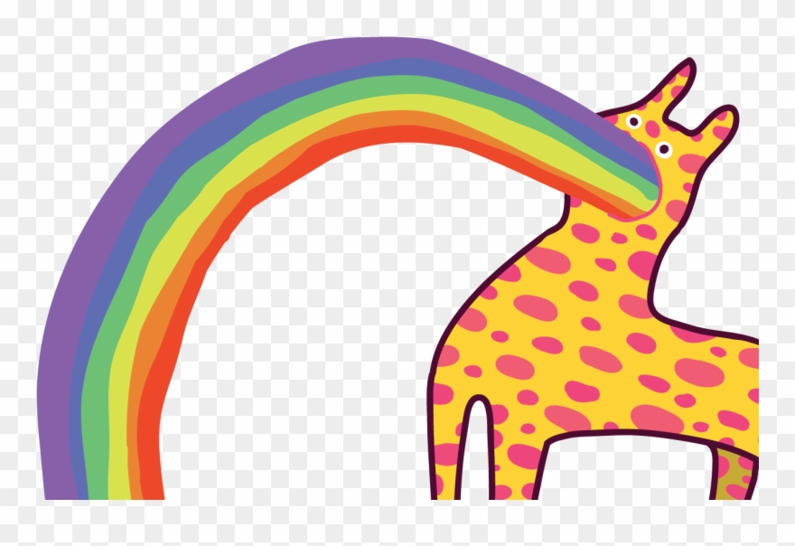 Rainbow - Giraffe Clipart