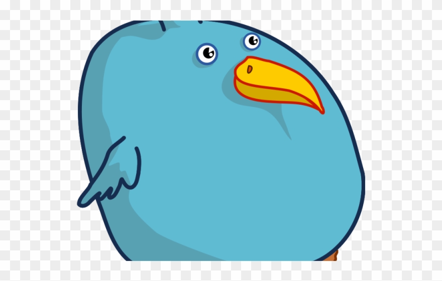Funky Clipart Free Singing Bird - Fat Bird Cartoon - Png Download
