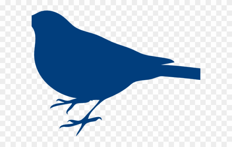 Bluebird Clipart 5 Bird - Bird Silhouette Clip Art - Png Download