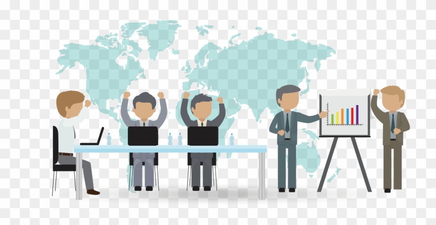 Meeting Clipart Management Meeting - Dirección De La Fuerza De Ventas - Png Download