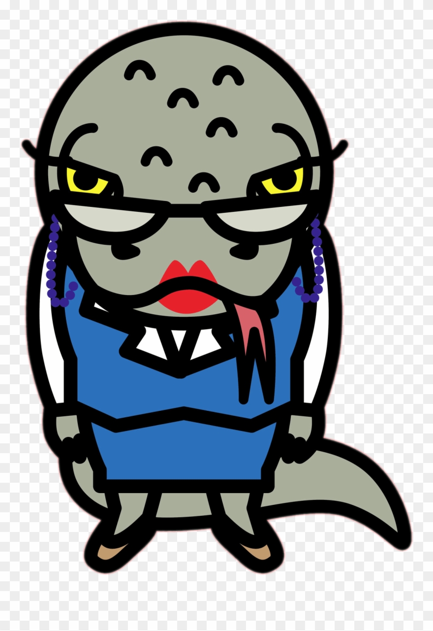 Aggretsuko Character Tsubone The Komodo Dragon Clipart