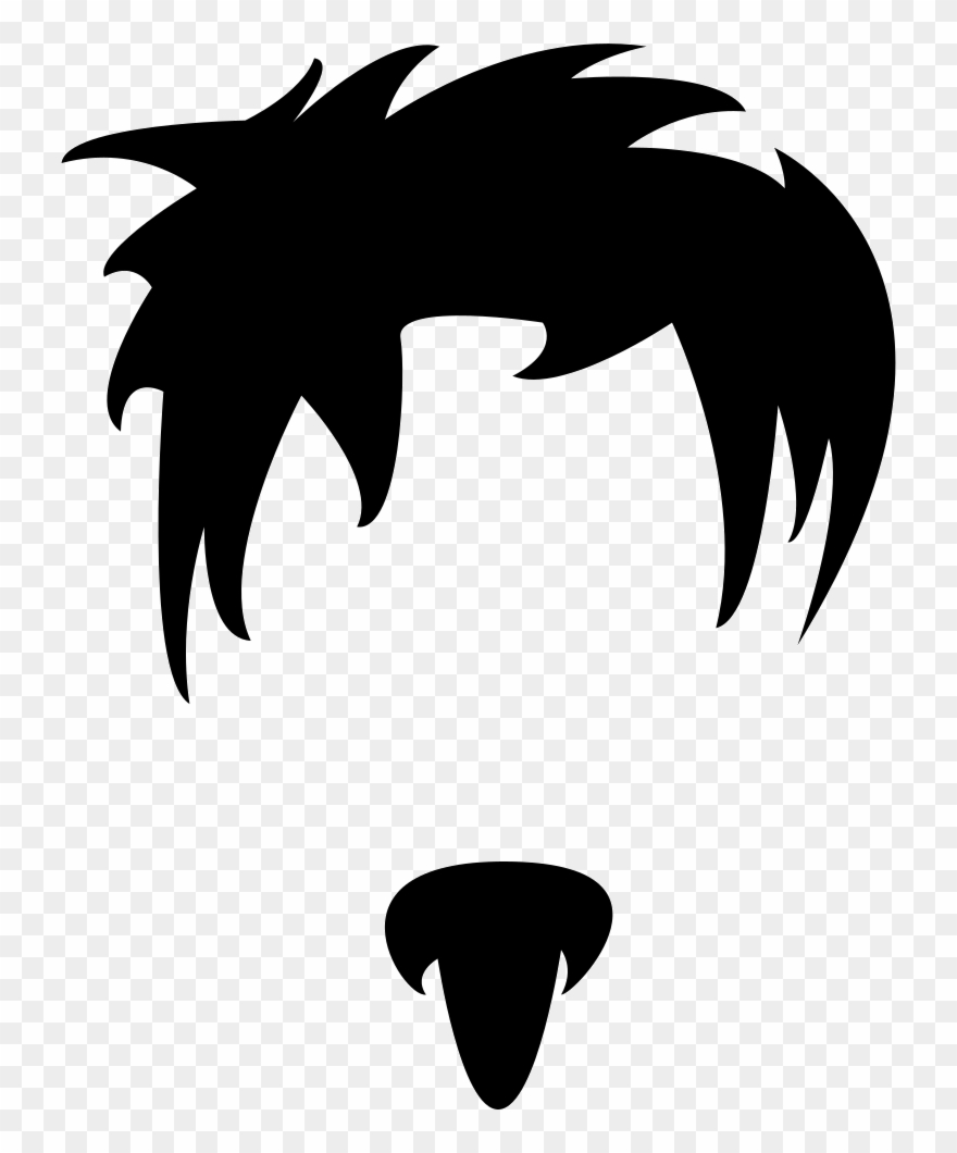 Young Male Short Irregular Hair On Head And A Small - Beard Transparent Short Clipart