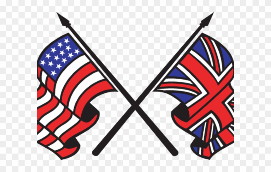 England Flag Clipart Thank You - Usa England - Png Download