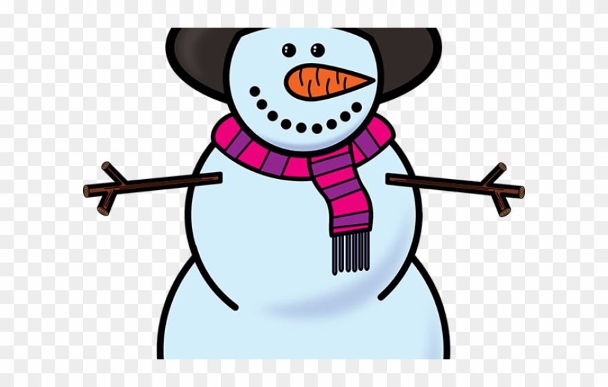 Snowman Clipart Plain - Clip Art - Png Download