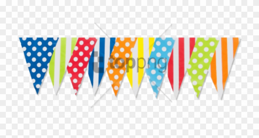 Free Png Banner De Colores Png Image With Transparent - Birthday Party Flags Png Clipart