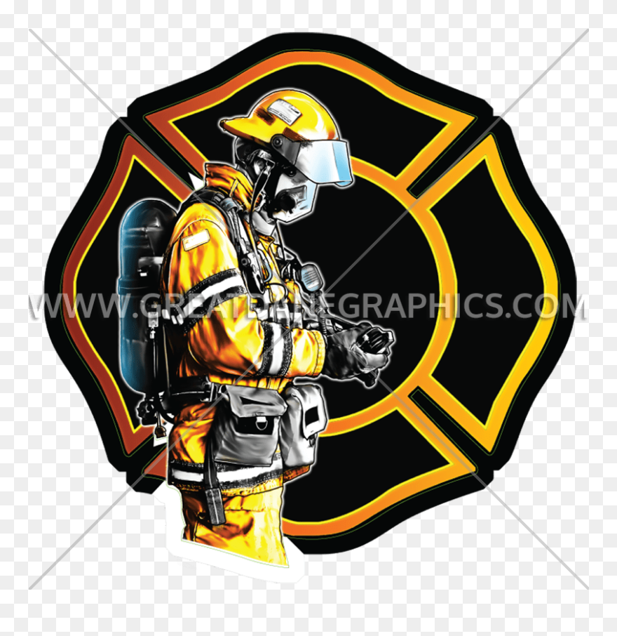 Shield Clipart Firefighter - Firefighter - Png Download