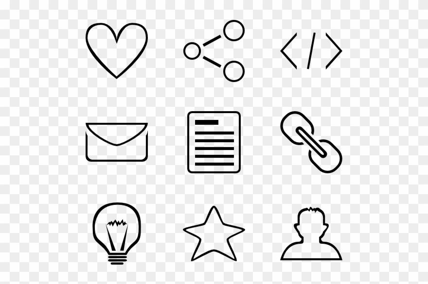Minimal Outline Icons - Minimal Icon Png Clipart