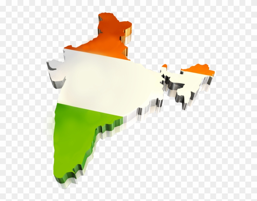 India Map Png Photo - 3d Map Of India Clipart