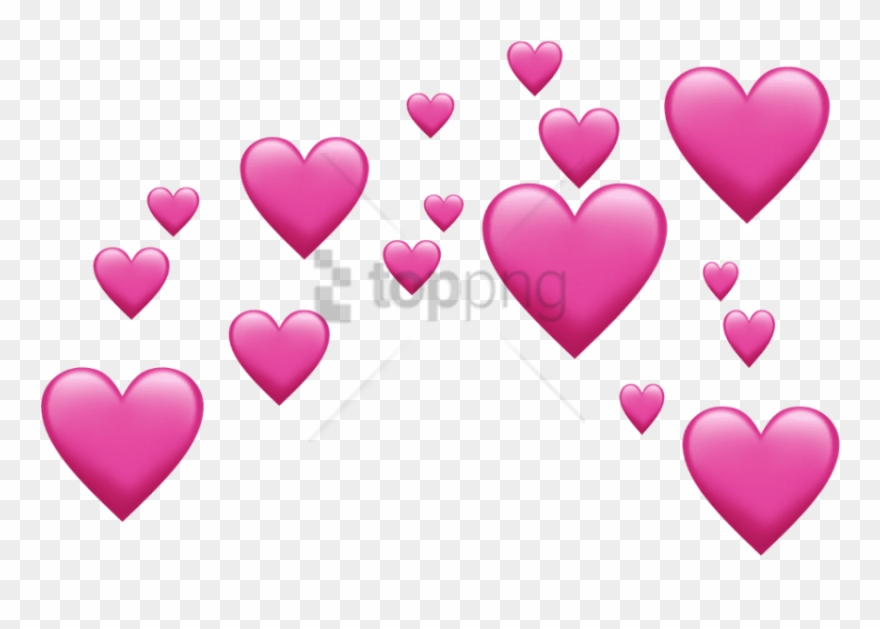 Free Png Pink Emoji Hearts Png Image With Transparent - Heart Emojis Transparent Background Clipart