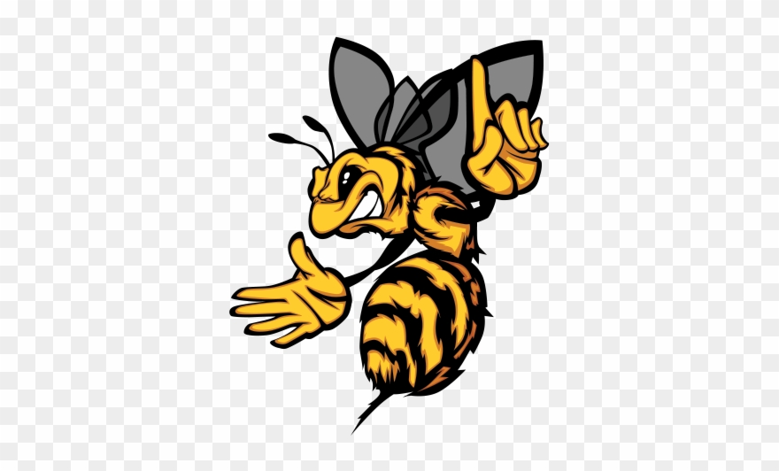 Printed Vinyl Bee Wasp - Cartoon Wasp Clipart