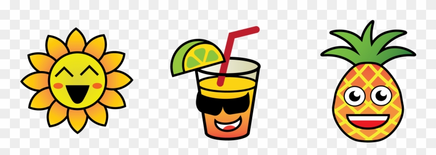 2181 X 882 5 - Summer Emoji Clipart