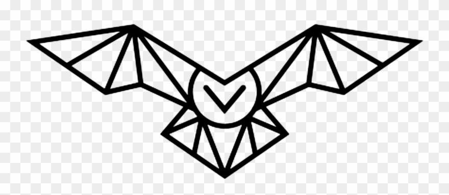 20180527115905 - Simple Geometric Owl Tattoo Clipart
