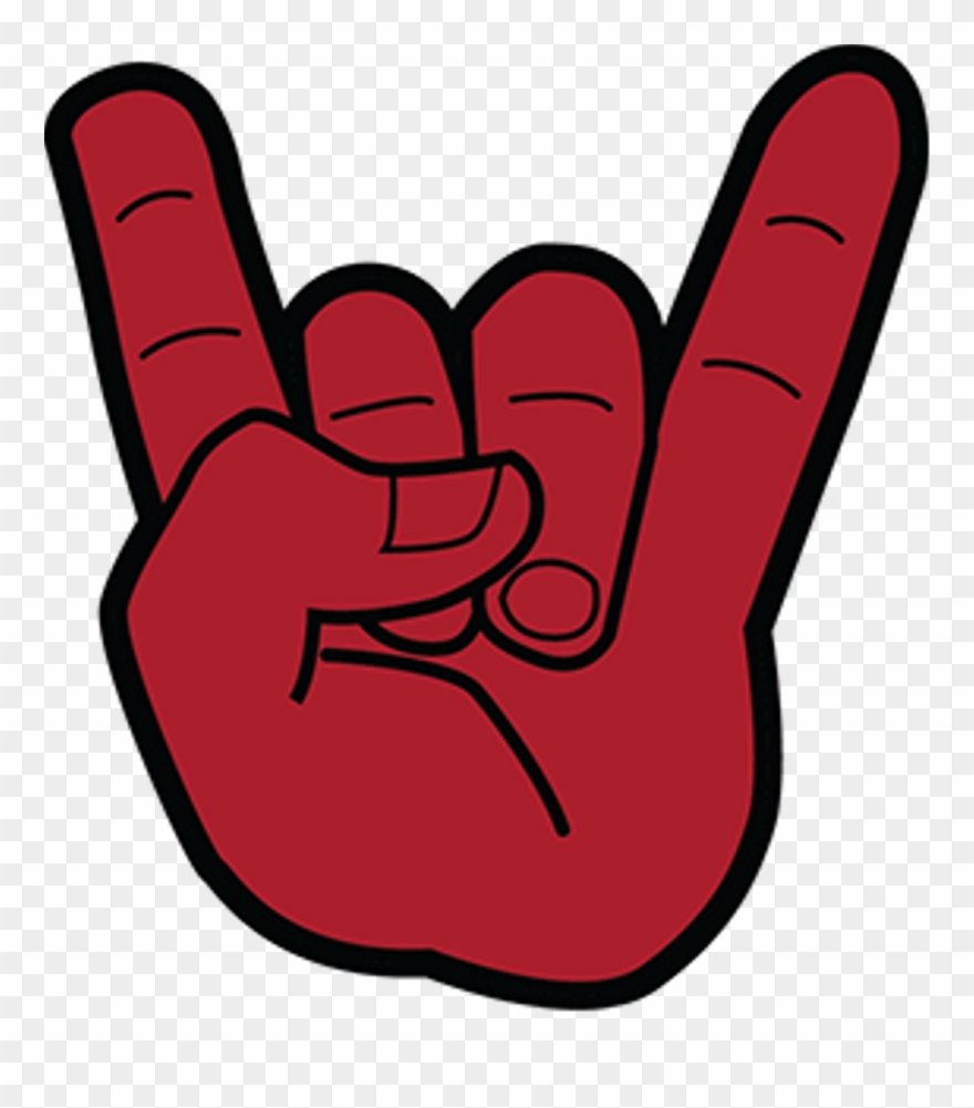#hand #rockstar #freetoedit - Rockstar Hand Sign Png Clipart