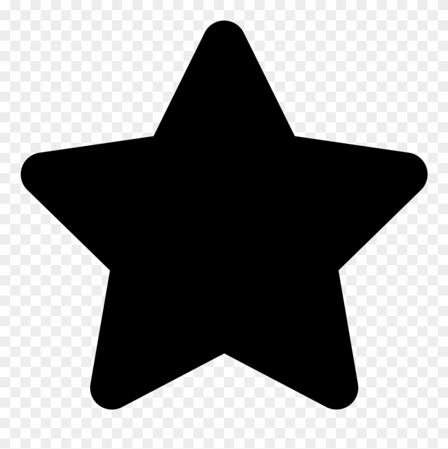 Star Black Fivepointed Shape Svg Png Icon Free Download - Star Icon Png Clipart