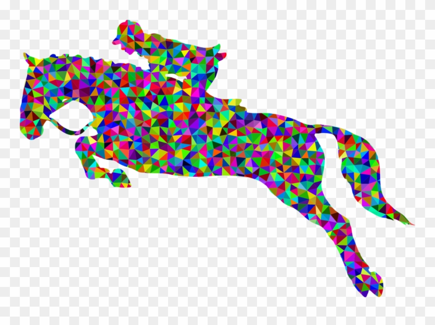 Horse Equestrian Pony Show Jumping - Horse Jumping Clip Art - Png Download