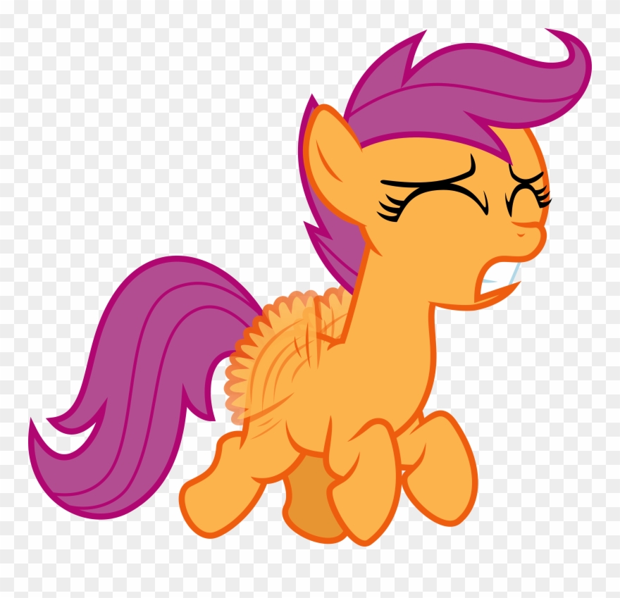 4347 X 4000 2 - Mlp Scootaloo Flying Clipart