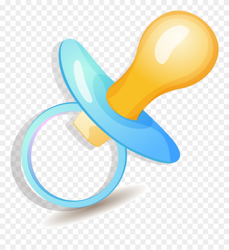 Infant Cartoon Vector Pacifier Baby Drawing Clipart - Imagenes De Chupetes Animados - Png Download