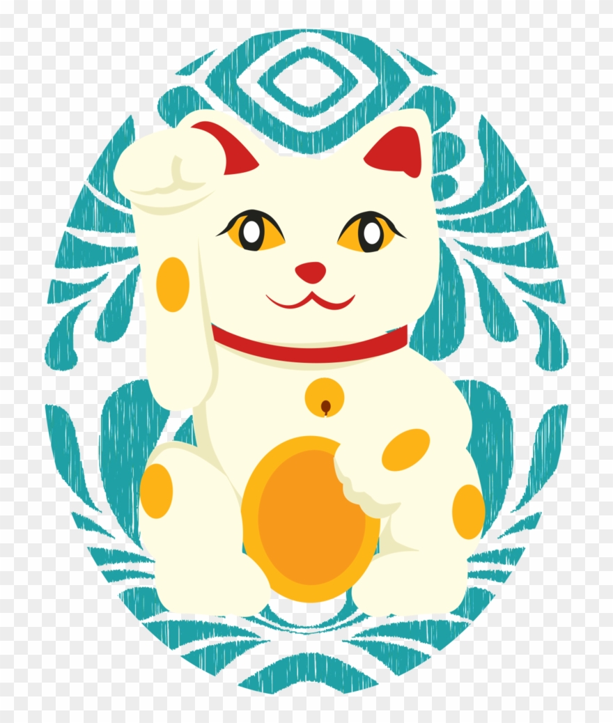 Lucky Cat Onesie Clipart