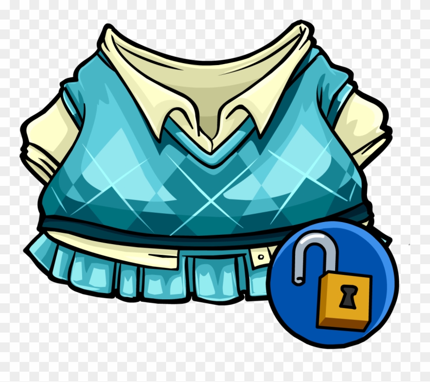 Chic Sweater Vest - Club Penguin School Clothes Clipart