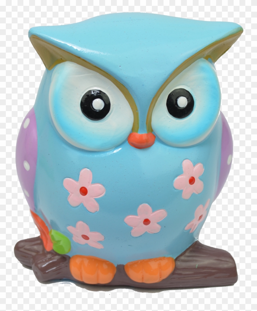 Eulen Spardose Sparbüchse Spardose Sparschwein - Figurine Clipart