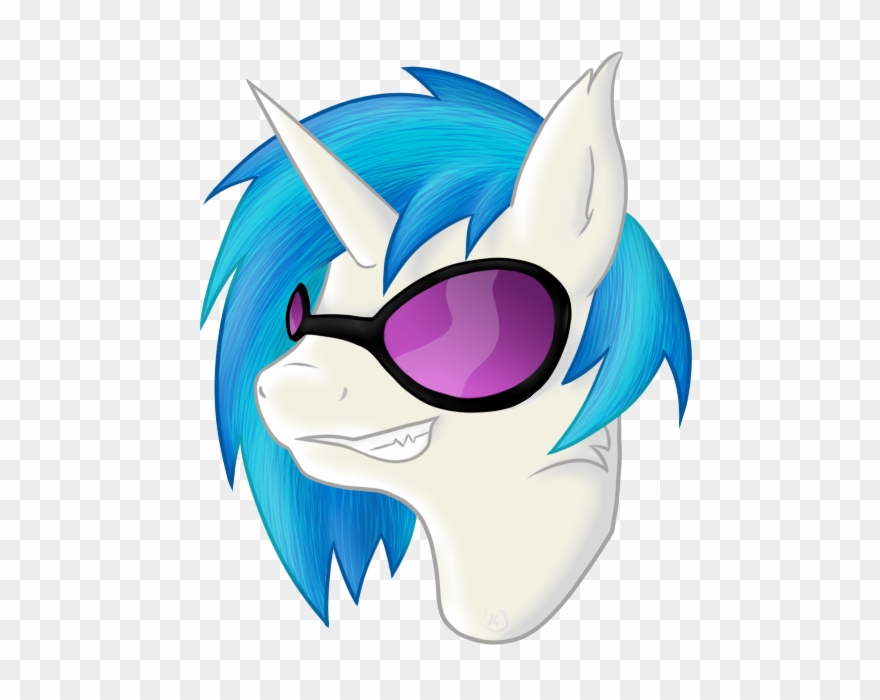 Pony Head Vinyl Scratch Dj Pon 3 By 84xnu6 ] - Cartoon Clipart