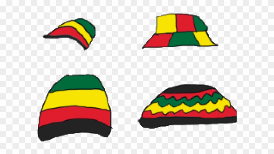Rastas Clipart Cap - Rasta Hat Clip Art - Png Download