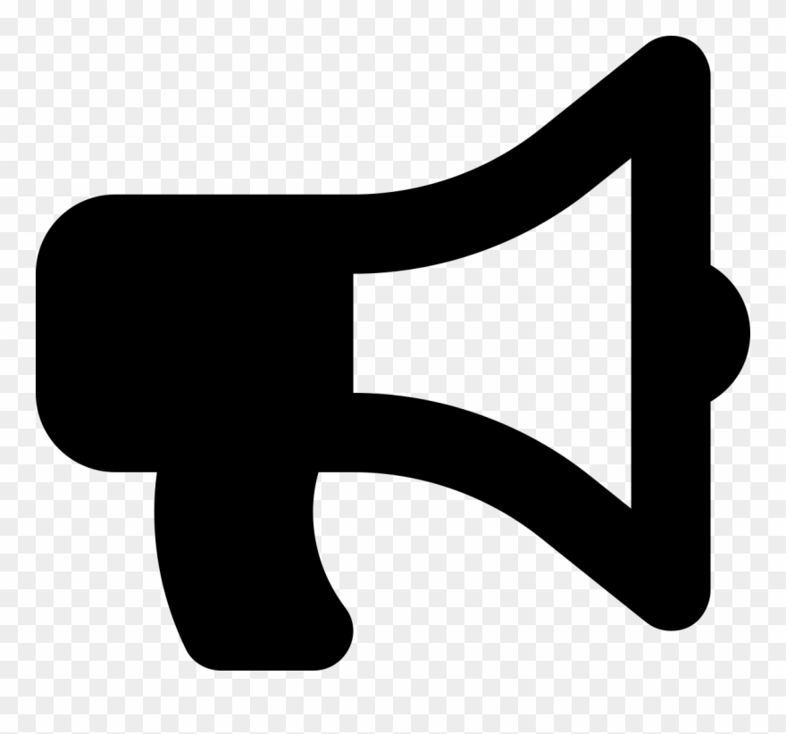 Font Awesome 5 Solid Bullhorn - Sign Clipart
