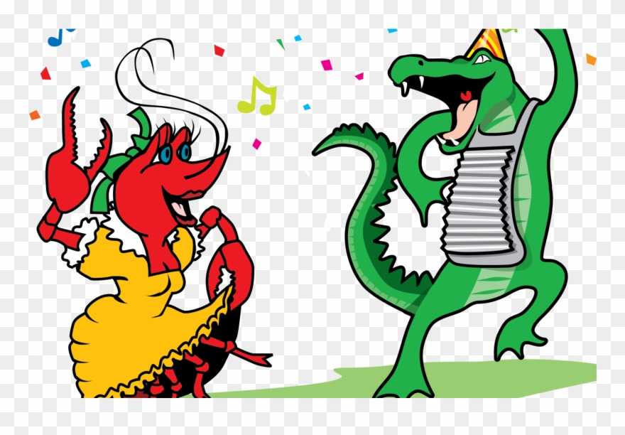 Cartoon Crawfish Clip Art Free Images Vector Boil Coloring - Mardi Gras Crawfish Clipart - Png Download