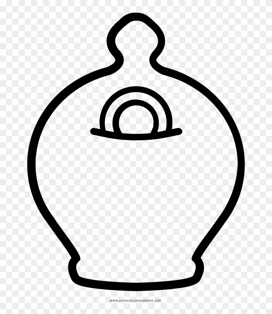 Moneybox Coloring Page - Line Art Clipart