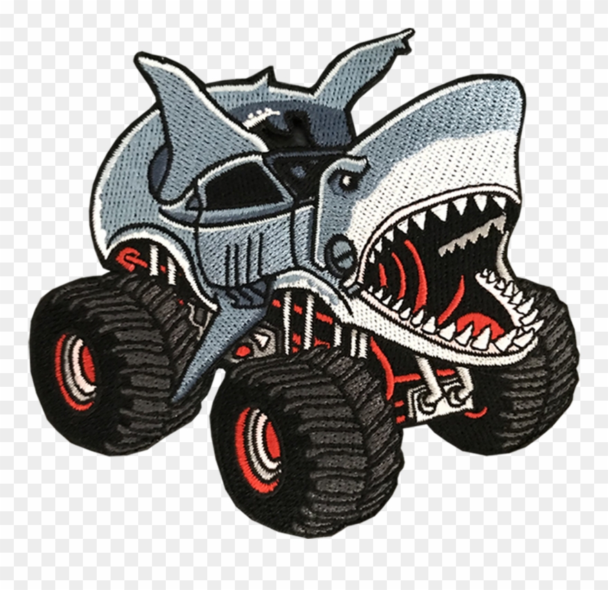 Shark Gzila Designs - Monster Truck Clipart