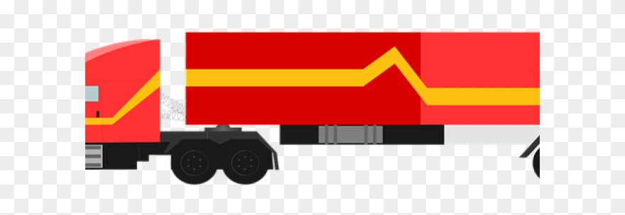 Cargo Truck Clipart 18 Wheeler - Truck - Png Download