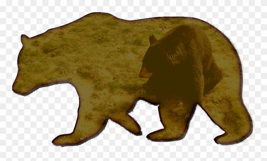 Black Bear Ranch - Bear Stencil Clipart