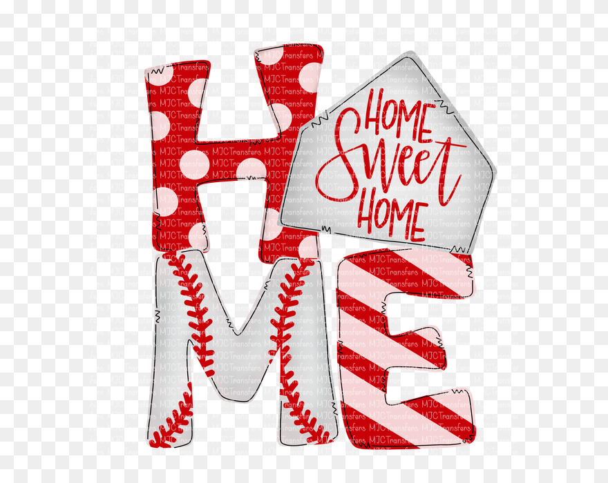 No Place Like Home - Softball Clipart