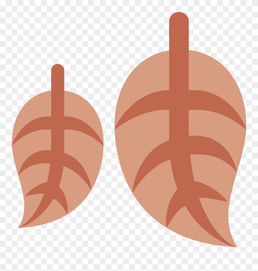Fallen Leaf - Twitter Emoji Leaf Clipart