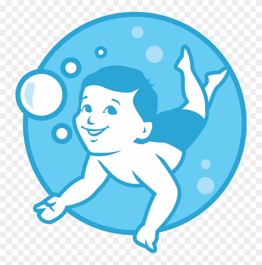Child Aquatics Survival Swim Lessons Clipart