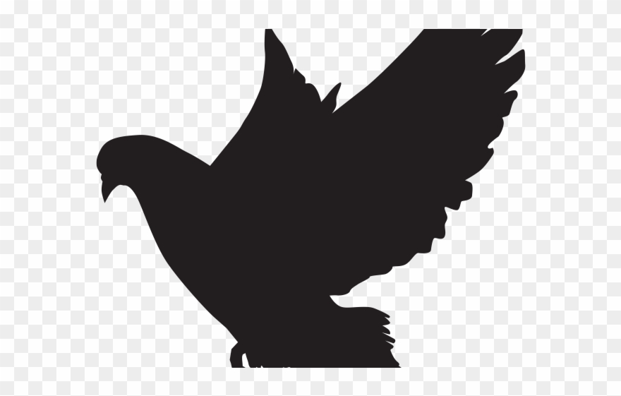Peace Dove Clipart Silhouette - Dove Silhouette Transparent - Png Download